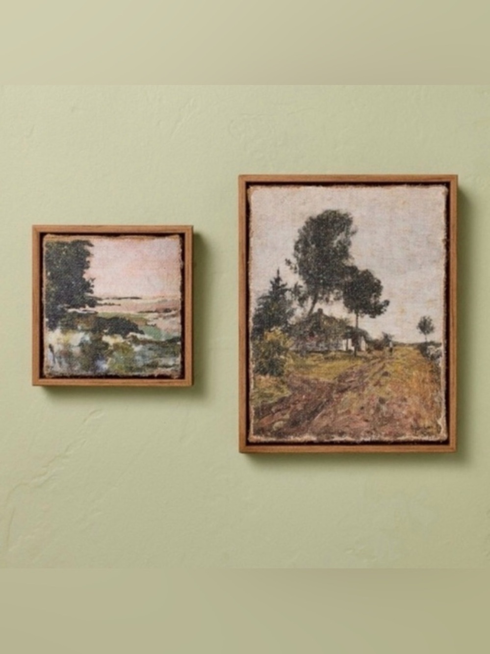 Hearth and hand with Magnolia - 2pc Landscape Burlap Wall Art Set